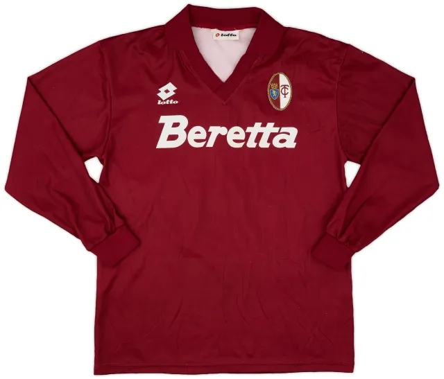 Lotto 1993-94 Torino Home L/S Shirt #15 - 7/10 - (L)