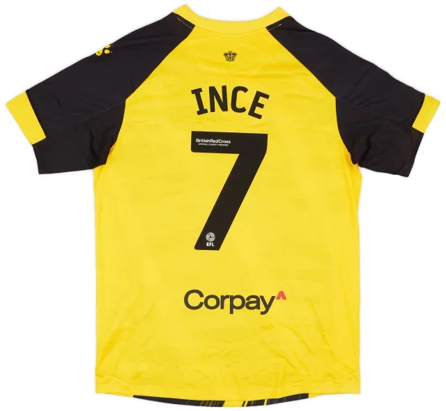 Kelme 2023-24 Watford Match Issue Home Shirt Ince #7