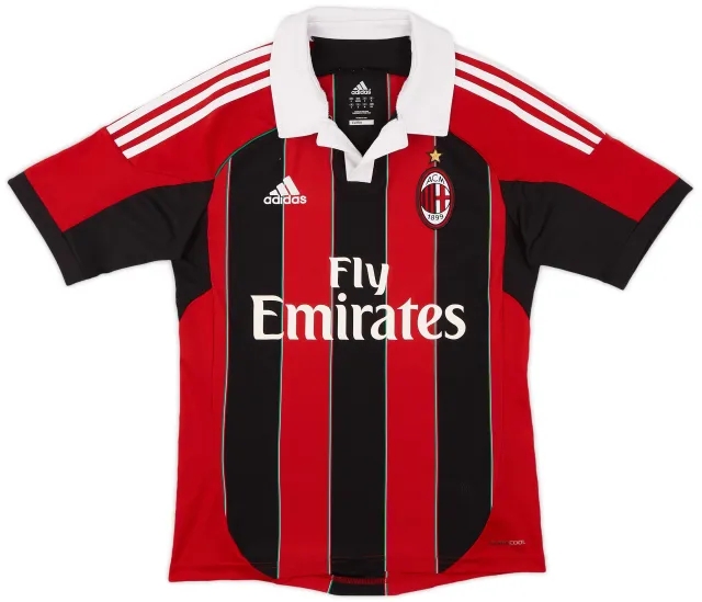 adidas 2012-13 AC Milan Home Shirt - 10/10 - (S)