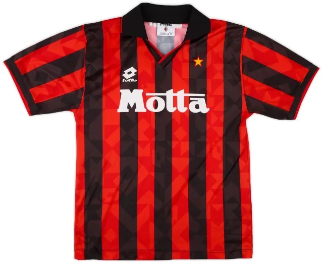 Lotto 1993-94 AC Milan Home Shirt - 8/10 - (L)