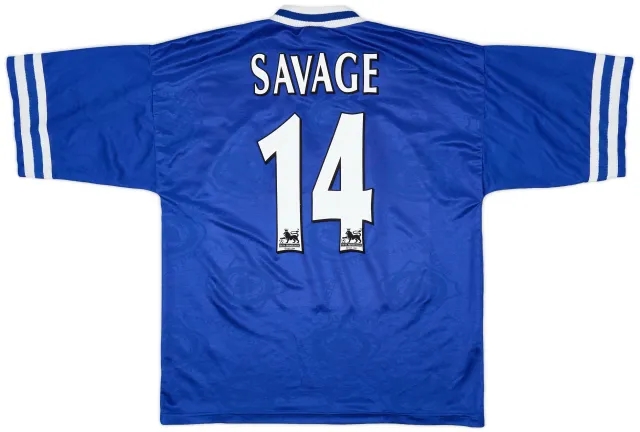 1996-98 Leicester Home Shirt Savage #14 - 7/10 - (L)