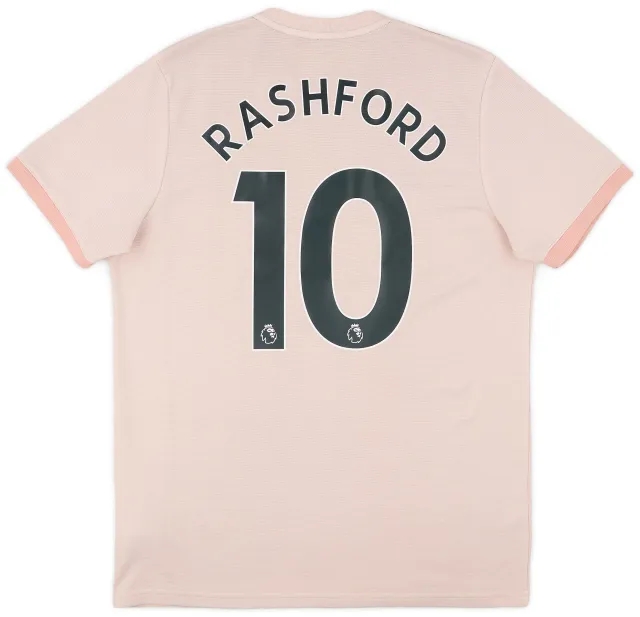 adidas 2018-19 Manchester United Away Shirt Rashford #10 - 7/10 - (L)