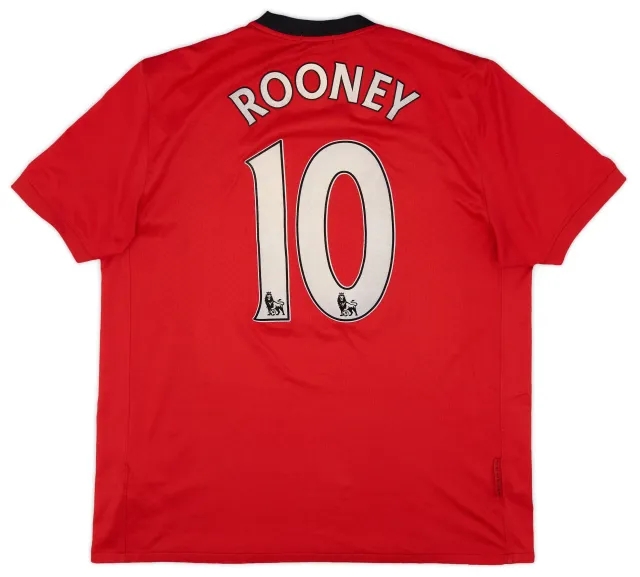 Nike 2009-10 Manchester United Home Shirt Rooney #10 - 5/10 - (XL)