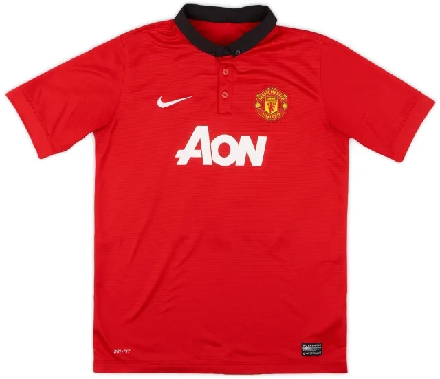 Nike 2013-14 Manchester United Home Shirt Champions #20 - 8/10 - (XL.Boys)