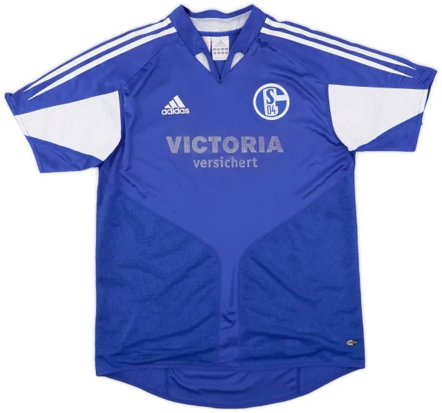 adidas 2004-05 Schalke Home Shirt - 4/10 - (XL.Boys)
