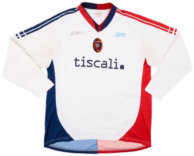 Asics 2006-07 Cagliari Away L/S Shirt - 5/10 - (XL)