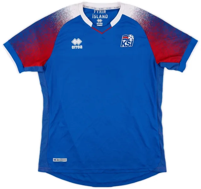 Errea 2018-19 Iceland Home Shirt - 9/10 - (XL)