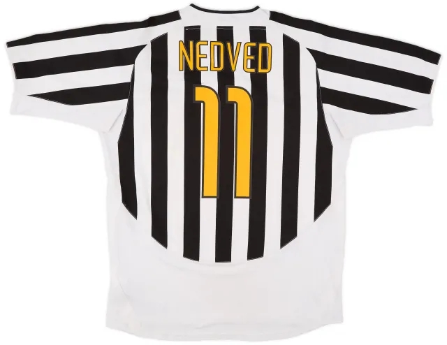 Nike 2003-04 Juventus Home Shirt Nedved #11 - 6/10 - (XL)