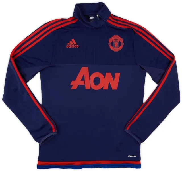 2015-16 Manchester United adidas 1/4 Zip Training Top - 5/10 - (S)
