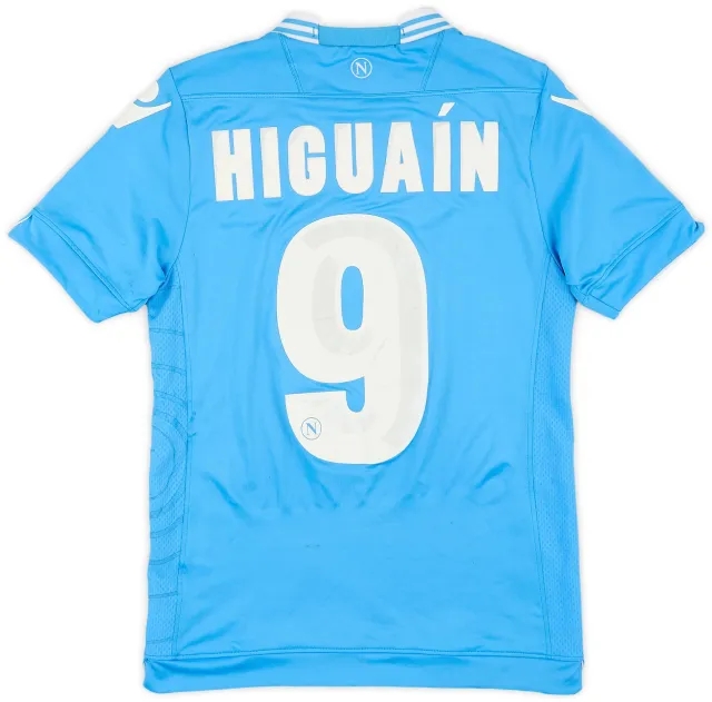 Macron 2013-14 Napoli Home Shirt Higuain #9 - 7/10 - (S)