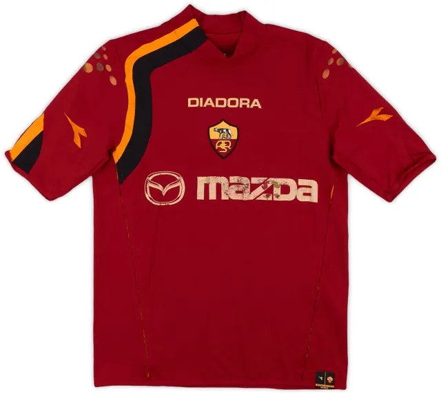 Diadora 2004-05 Roma Home Shirt - 4/10 - (S)