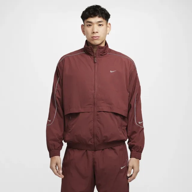 Windbreaker Nike Sportswear Solo Swoosh Men's Woven Track Jacket Dark Pony/ White Xxl
