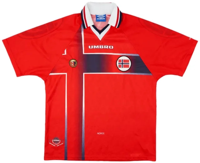 Umbro 1997-98 Norway Home Shirt - 7/10 - (L)