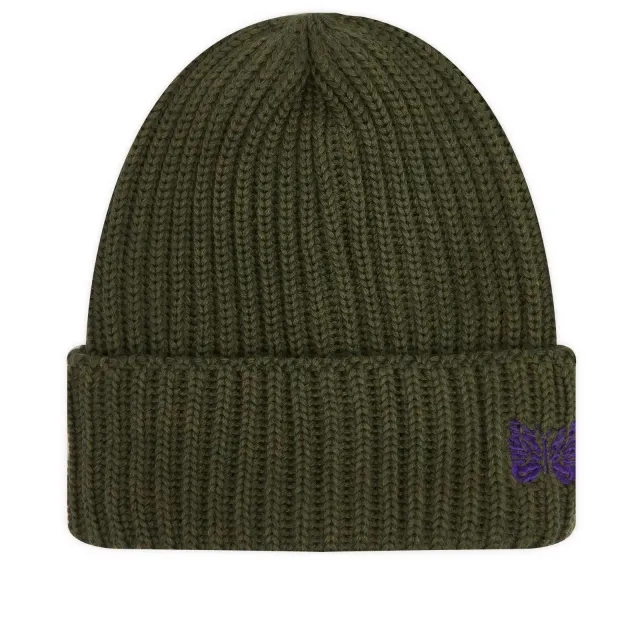 Needles Women's Merino Watch Beanie C-Olive