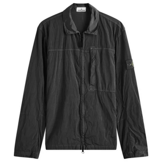 Stone Island Men's Nylon Metal Shirt Jacket Black