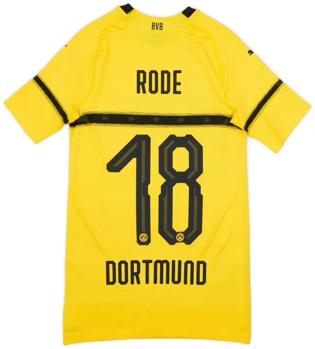 Puma 2018-19 Borussia Dortmund Player Issue European Home Shirt Rode #18 - 9/10 - (L)