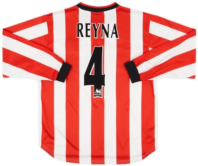 Nike 2000-02 Sunderland Home L/S Shirt Reyna #4 - 7/10 - (L)