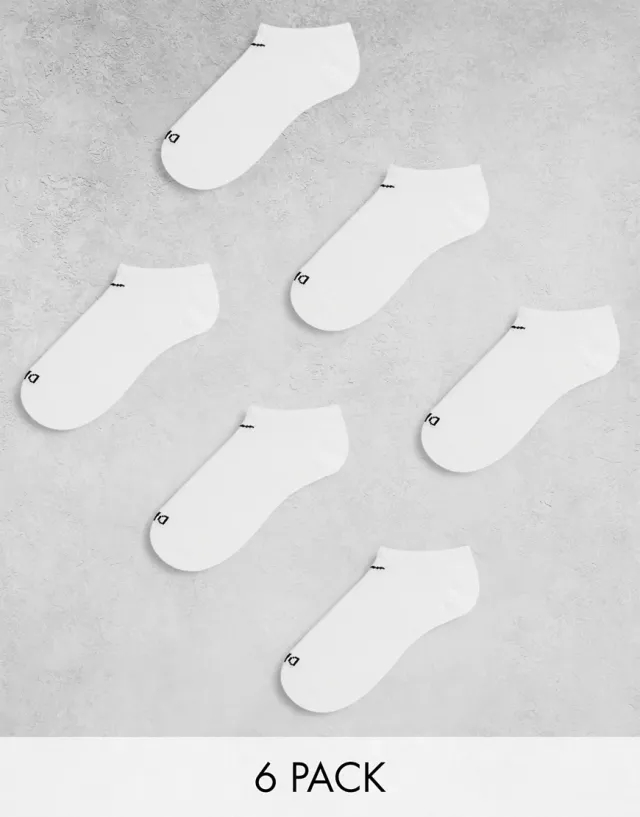 Nike Everyday Plus Cushioned No Show Socks (6 Pack), White