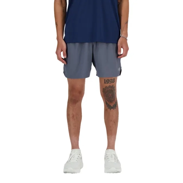 New Balance Men's RC Short 7 in Grey Polywoven