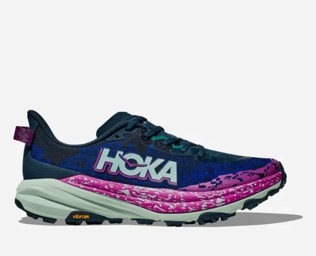 Hoka One One HOKA Men's Speedgoat 6 Trail Shoes in Stormy Skies/Aqua Breeze