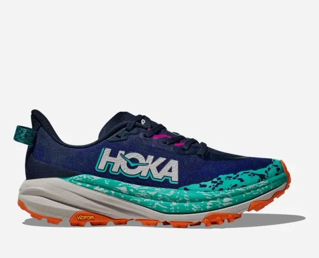 Hoka One One HOKA Women's Speedgoat 6 Trail Shoes in Varsity Navy/Meteor