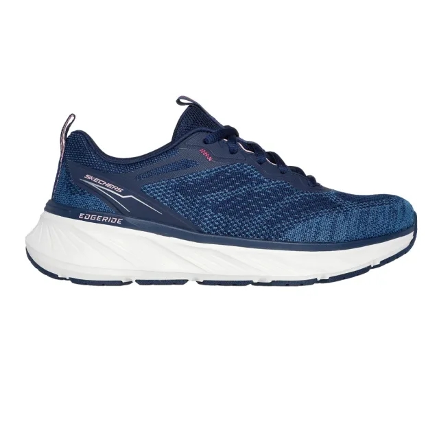 Skechers Edgeride Trainers, Navy/Pink