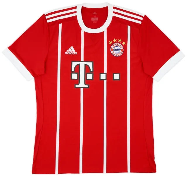 adidas 2017-18 Bayern Munich Home Shirt - 8/10 - (M)