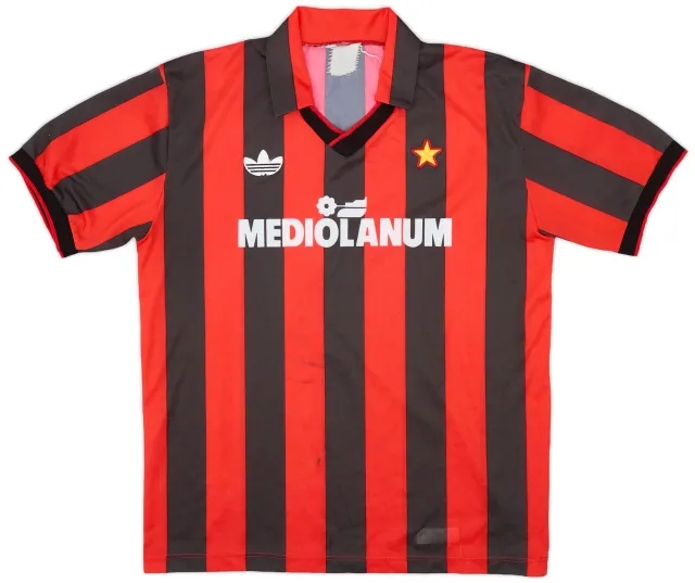 adidas 1991-92 AC Milan Home Shirt - 6/10 - (L)