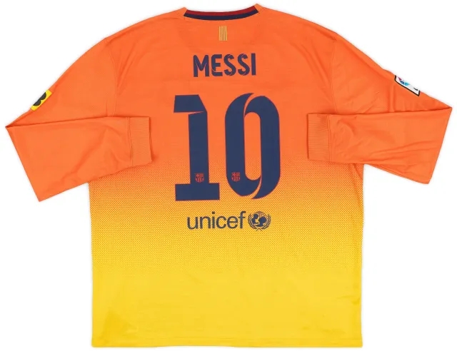 Nike 2012-13 Barcelona Away L/S Shirt Messi #10 - 8/10 - (XXL)