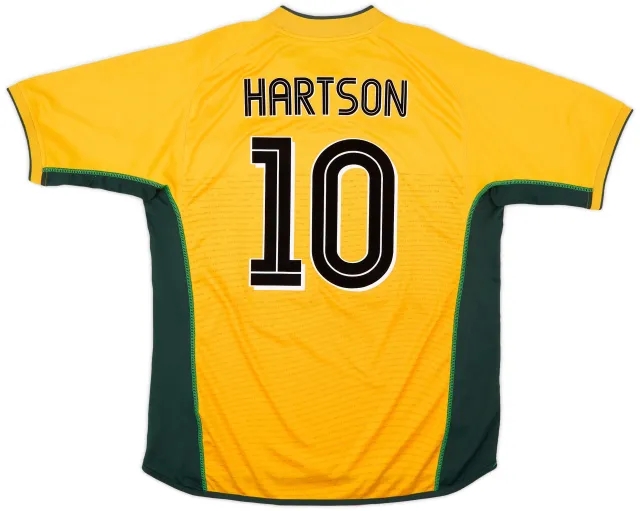 Umbro 2002-03 Celtic Away Shirt Hartson #10 - 6/10 - (XL)
