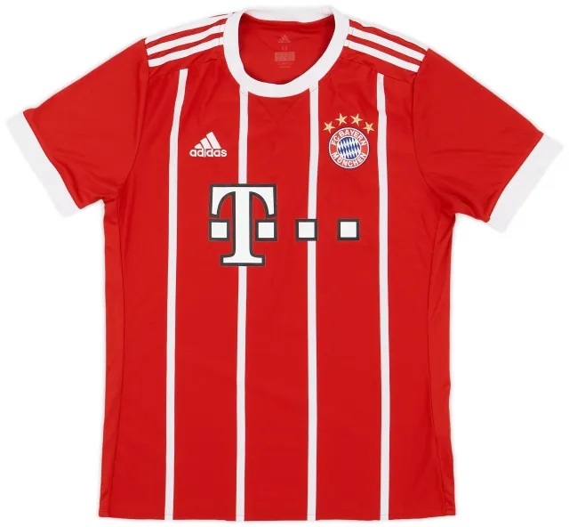adidas 2017-18 Bayern Munich Home Shirt - 8/10 - (M)