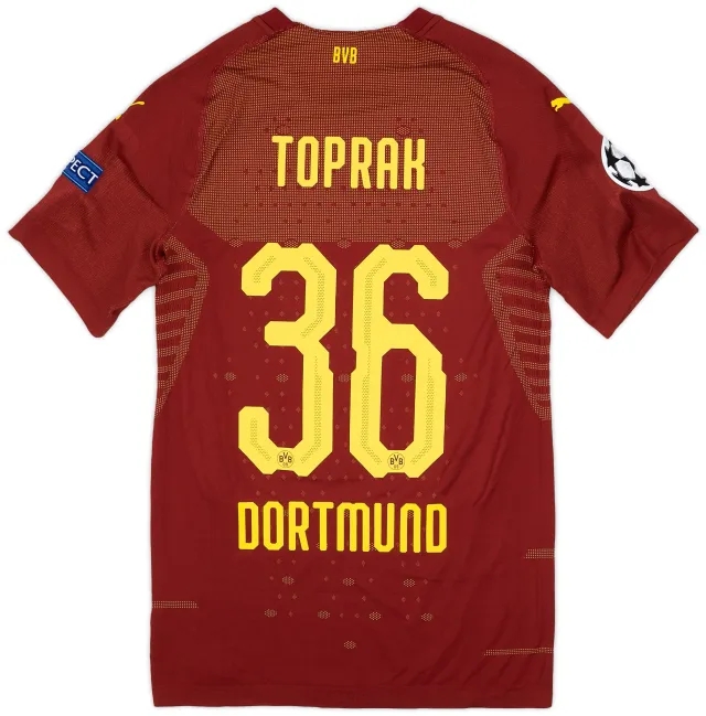 Puma 2018-19 Borussia Dortmund Player Issue Champions League Third Shirt Toprak #36
