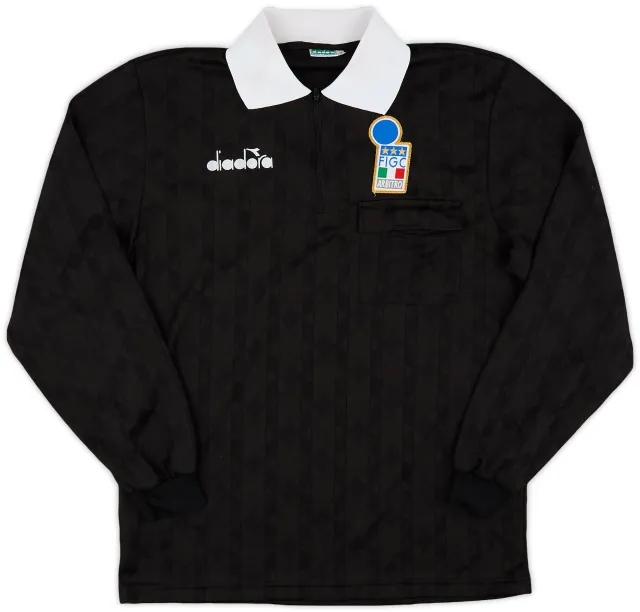 1990s Italy FIGC Diadora Referee L/S Shirt - 7/10 - (M)