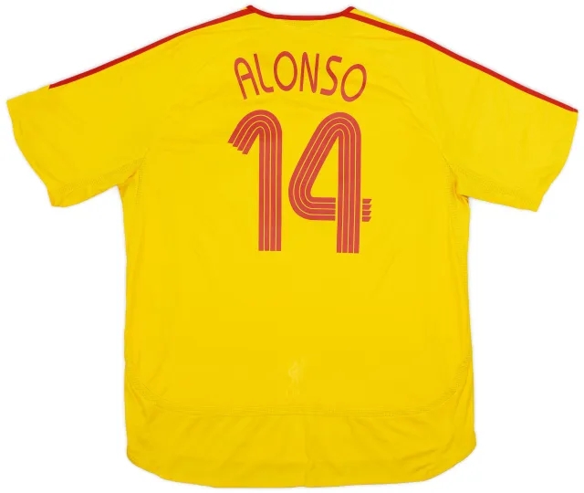 adidas 2006-07 Liverpool Away Shirt Alonso #14 - 5/10 - (XXL)