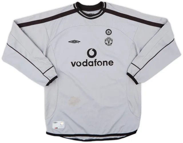 Umbro 2001-02 Manchester United Centenary GK Shirt - 4/10 - (L.Boys)