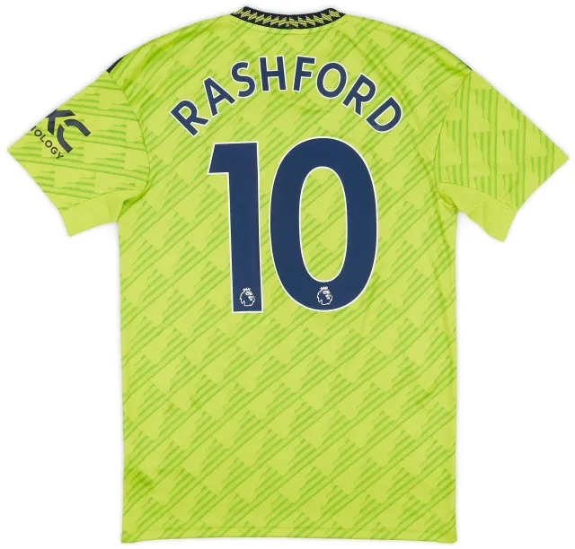 adidas 2022-23 Manchester United Third Shirt Rashford #10 - 7/10 - (S)