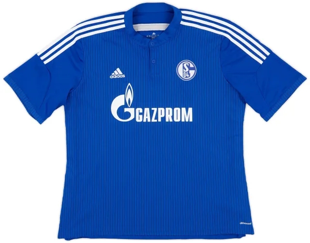 adidas 2014-16 Schalke Home Shirt - 9/10 - (XXL)
