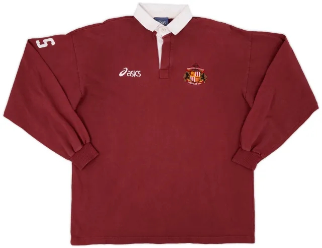 1998-00 Sunderland Staff Issue Asics Rugby Polo Shirt RS - 9/10 - (XXL)
