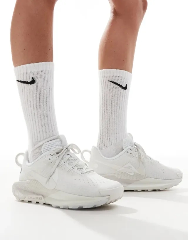Nike Running Reactx Pegasus Trail 5 Trainers In White