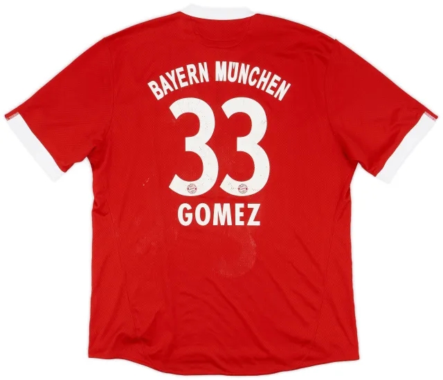 adidas 2009-10 Bayern Munich Home Shirt Gomez #33 - 4/10 - (XXL)
