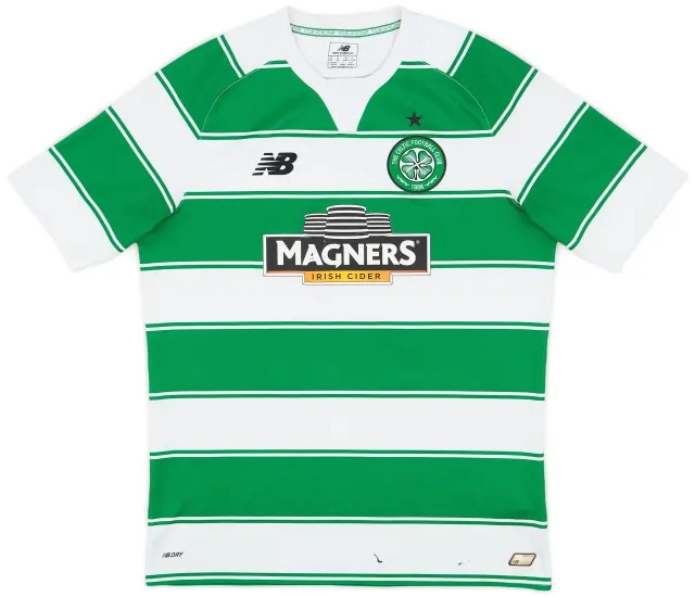 NewBalance 2015-16 Celtic Home Shirt - 4/10 - (M)
