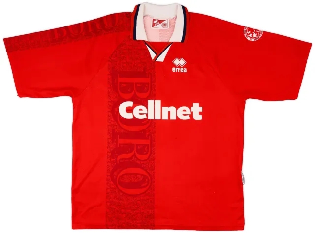 Errea 1996-97 Middlesbrough Home Shirt #7 - 8/10 - (XL)