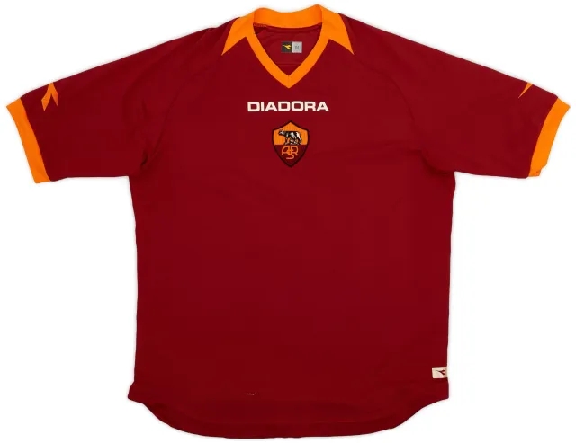 Diadora 2006-07 Roma Home Shirt - 7/10 - (M)