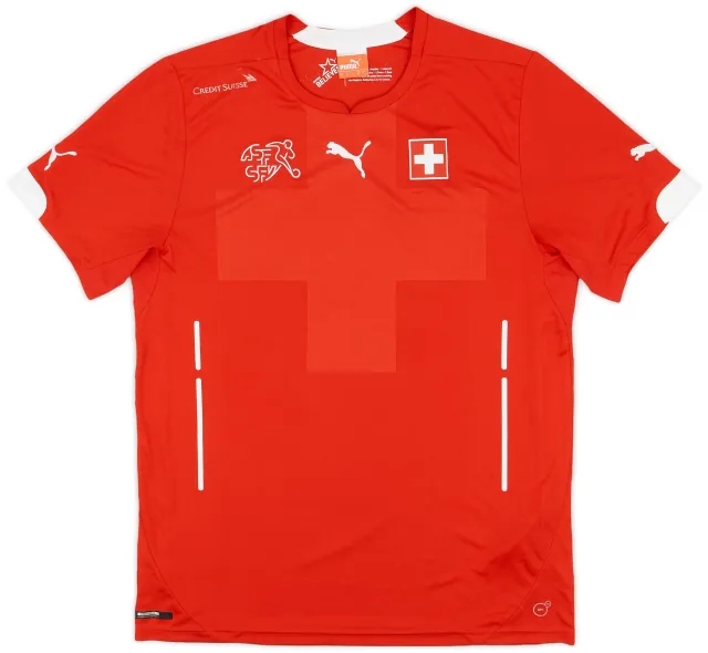 Puma 2014-15 Switzerland Home Shirt - 6/10 - (L)