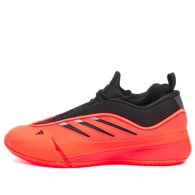 Adidas Men's Dame 9 Sneaker Red/Black/Lucid Lemon