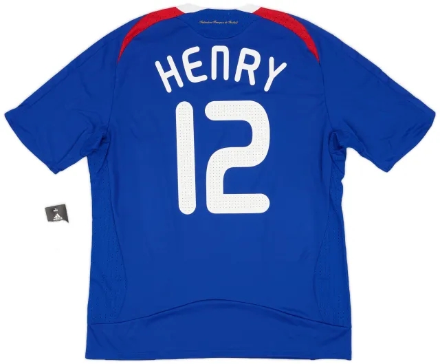 adidas 2007-08 France Home Shirt Henry #12 (L)