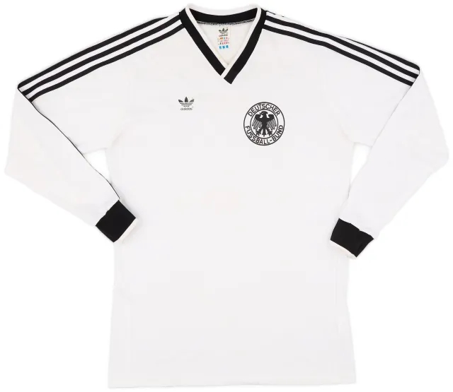 adidas 1984-86 West Germany Home L/S Shirt - 8/10 - (L)