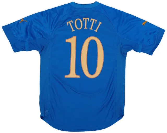 Puma 2004-06 Italy Home Shirt Totti #10 - 7/10 - (L)