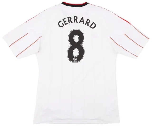 adidas 2010-11 Liverpool Away Shirt Gerrard #8 - 5/10 - (XL)