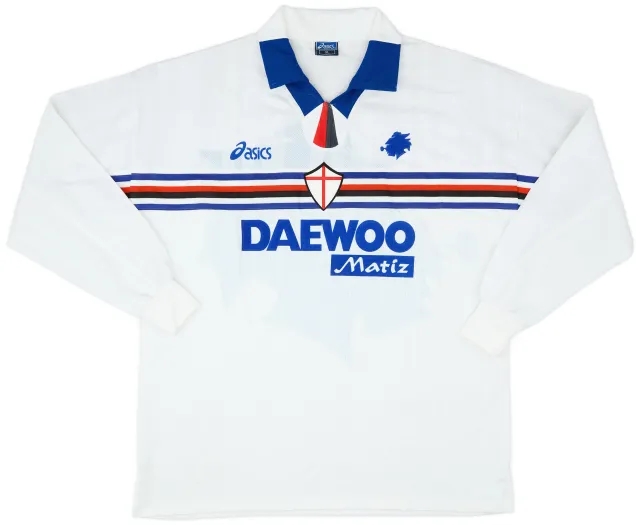 Asics 1998-99 Sampdoria Away L/S Shirt - 8/10 - (XL)
